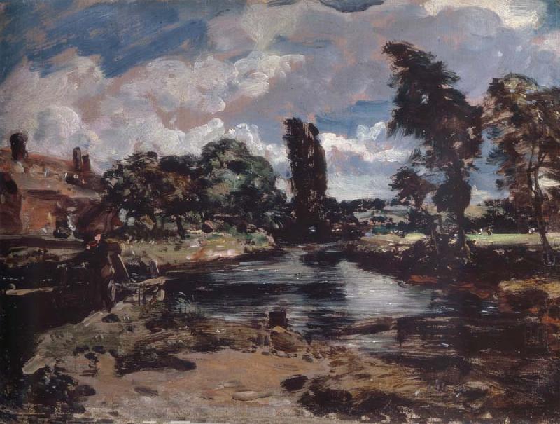 Flatford Mill from a lock on the Stour, John Constable